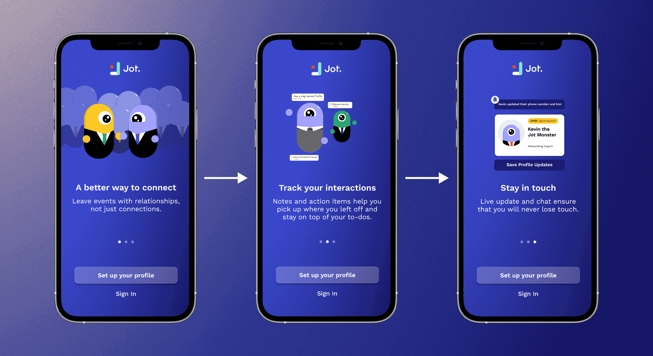 The new onboarding screen to help users through the setup process